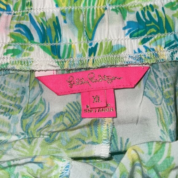 Lilly Pulitzer Fresh Citrus Keep Palm Katia ShortsSize XL - Picture 4 of 5